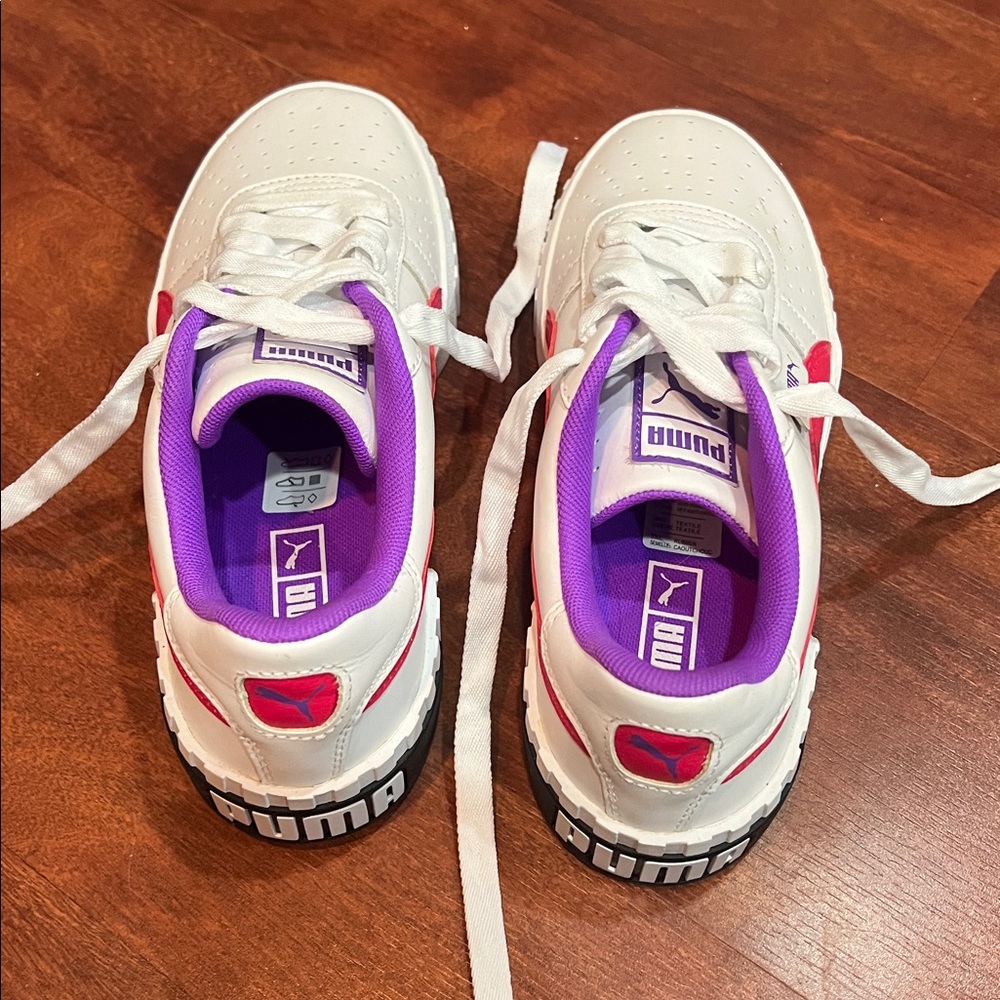 Women’s size 7 Puma Cali Chase Women's Shoes Puma White-Nrgy Rose - Picture 7 of 8